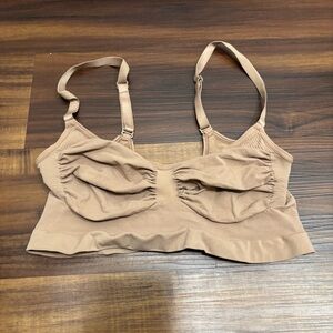 Skims Sz 2XL Seamless Sculpt Bralette Nude Shapewear